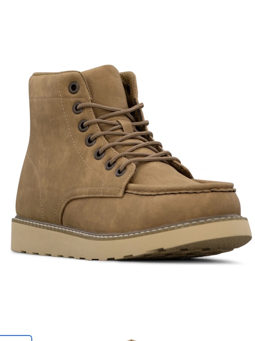 NIB Portland Fulton Brown Leather Lace-Up Boots